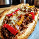 Ground Beef Philly Cheesesteaks