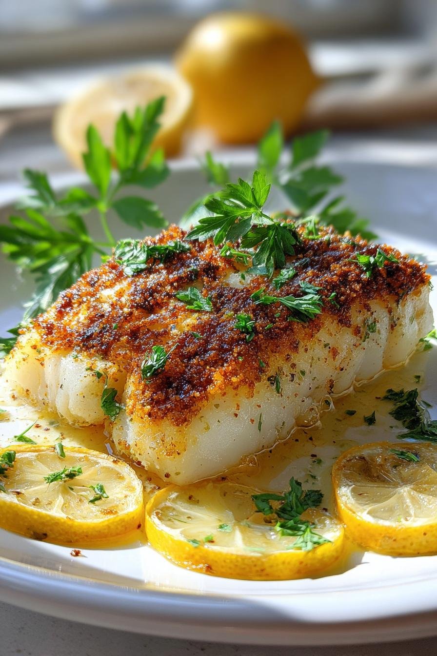 baked cod with lemon