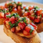 bruschetta with tomato and basil