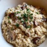 creamy mushroom risotto