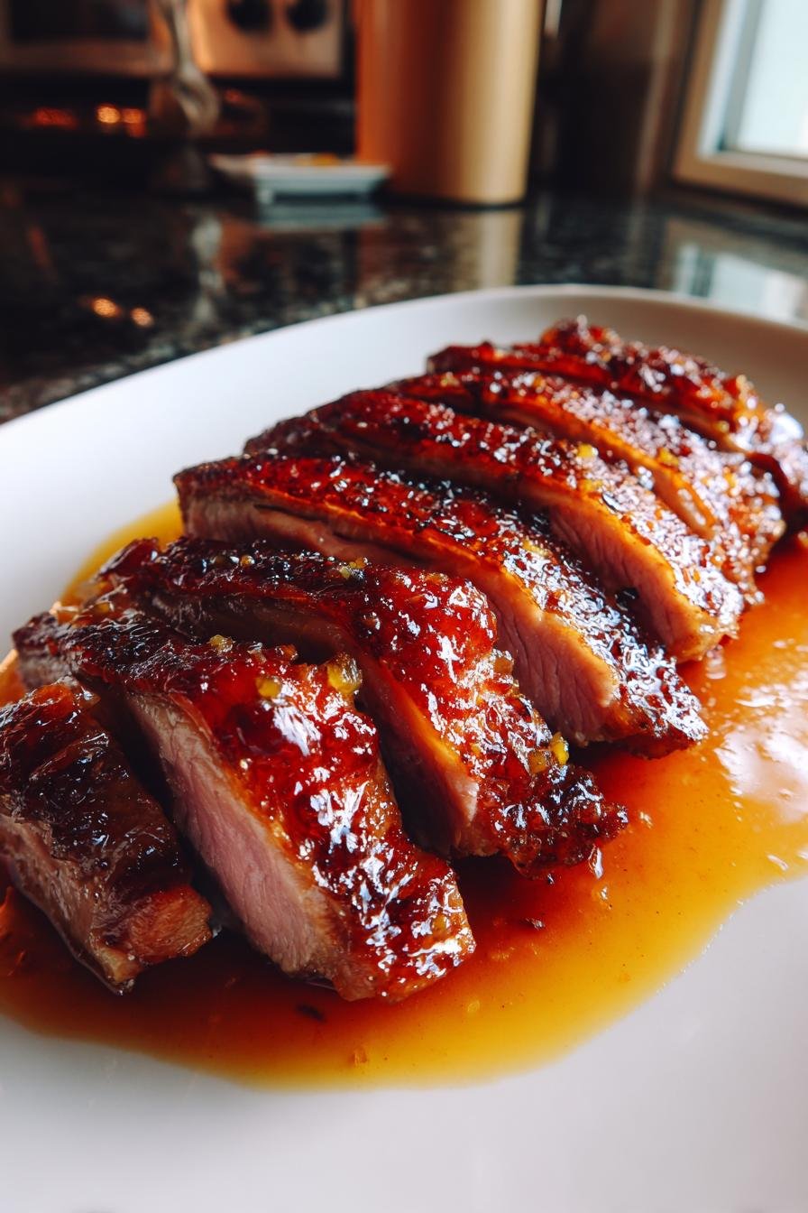 duck breast with orange sauce