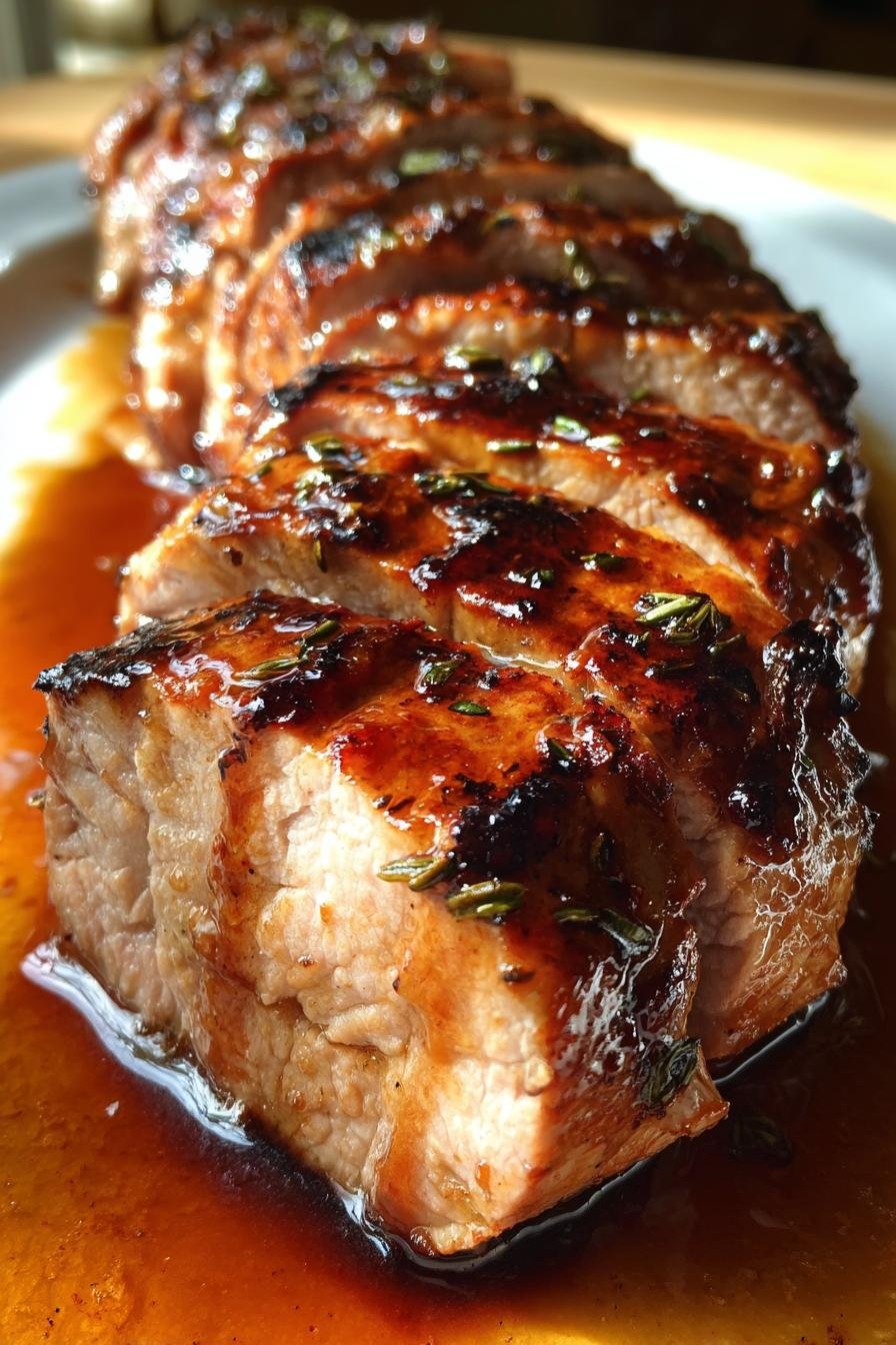 pork tenderloin with sauce