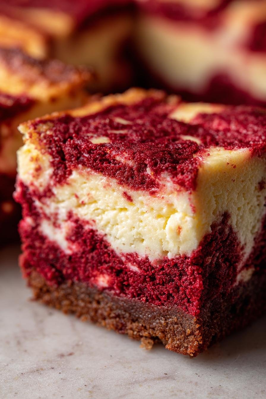 red velvet cheesecake bars
