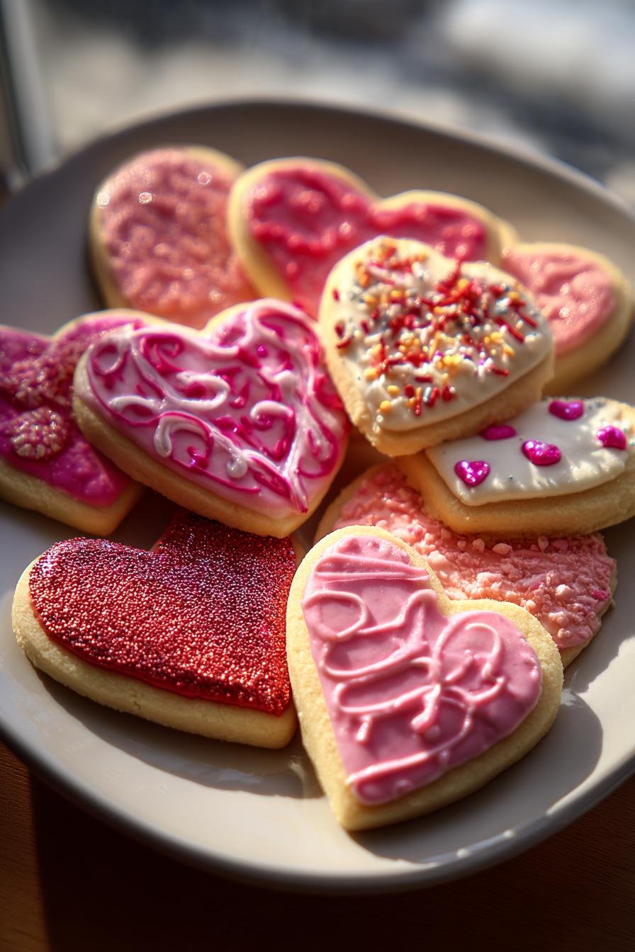 valentine sugar cookies