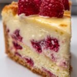 white chocolate raspberry cheesecake