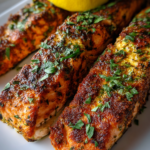 Air fryer salmon fillets