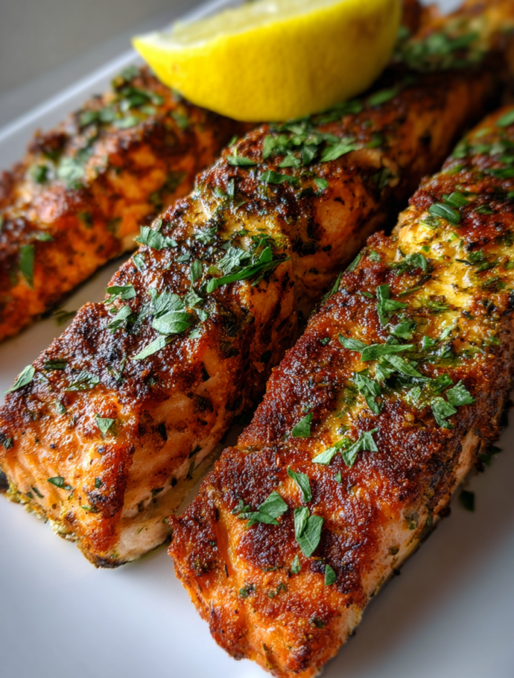 Air fryer salmon fillets