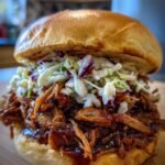 BBQ pulled pork sandwich