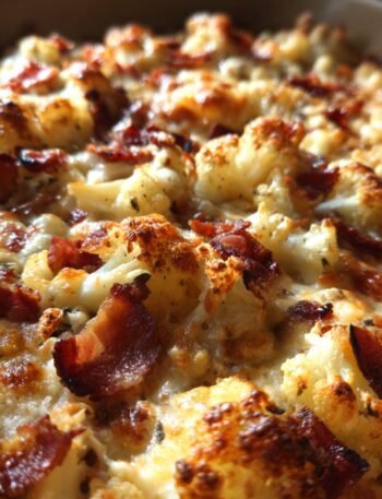 Bacon cauliflower bake