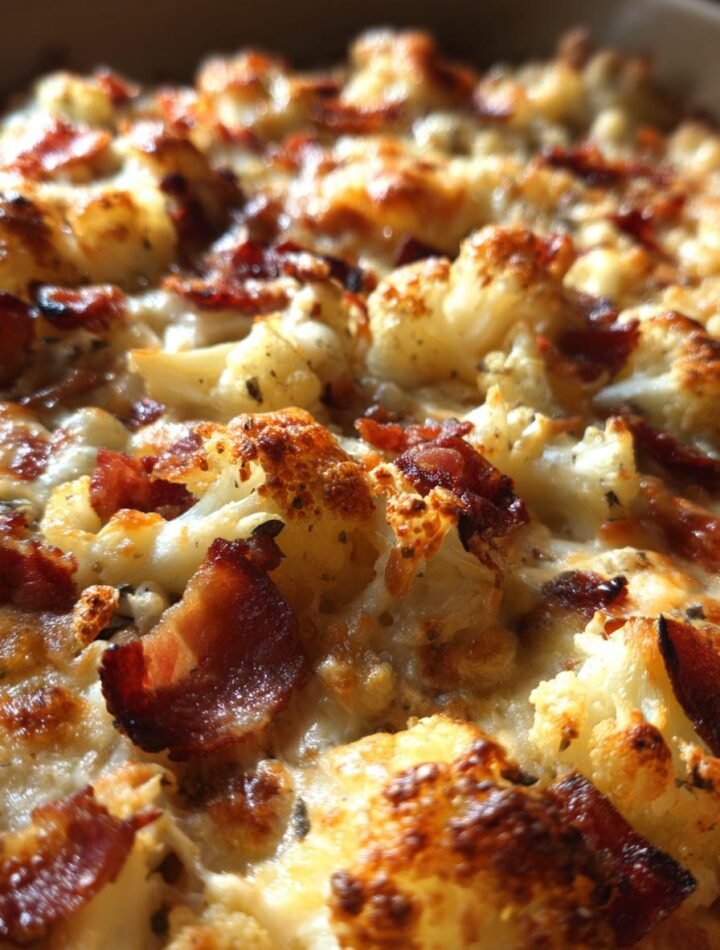 Bacon cauliflower bake