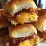 Bacon cheddar breakfast sliders