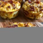Bacon cheesy egg muffins