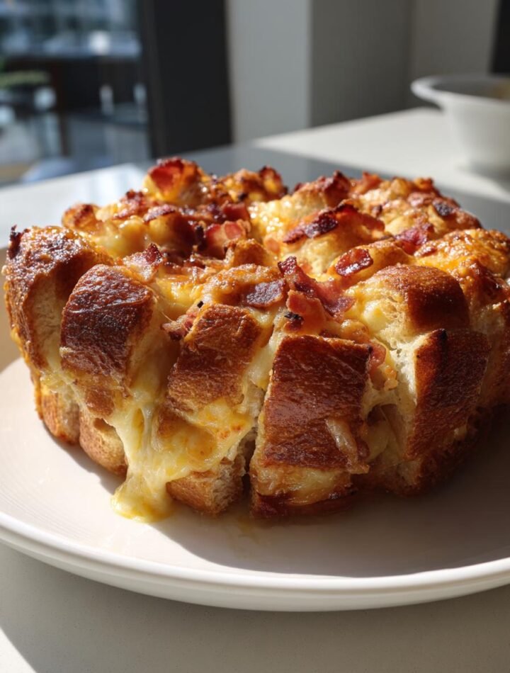 Bacon cheesy pull-apart bread