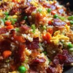Bacon fried rice skillet