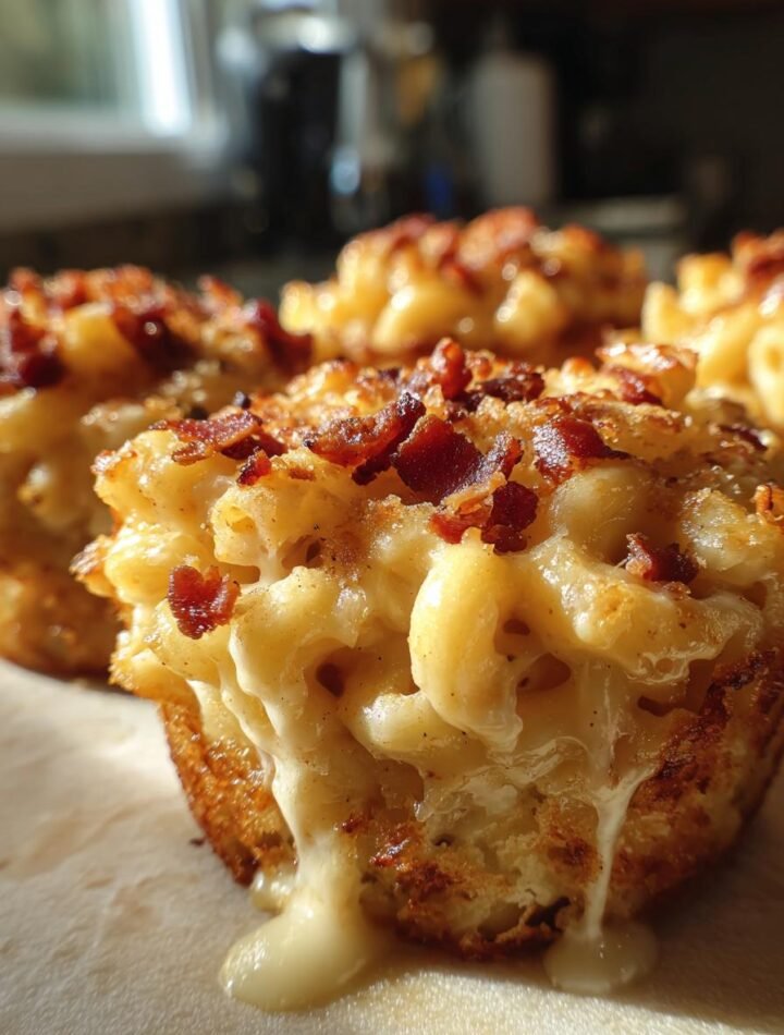 Bacon mac and cheese cups