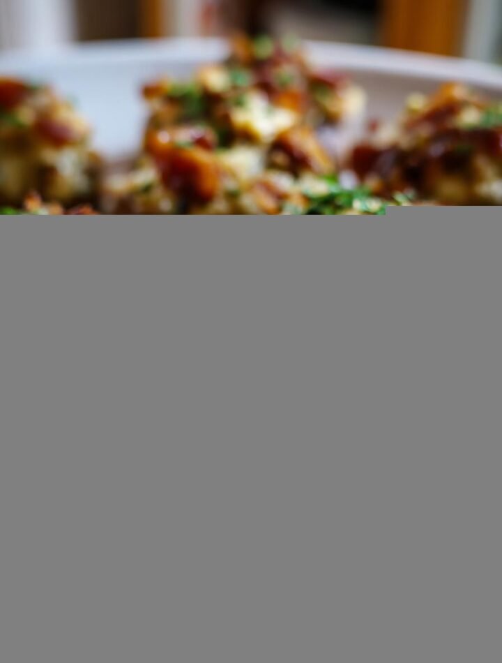 Bacon stuffed mushrooms