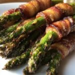 Bacon wrapped asparagus bundles