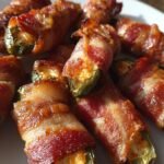 Bacon wrapped jalapeño poppers
