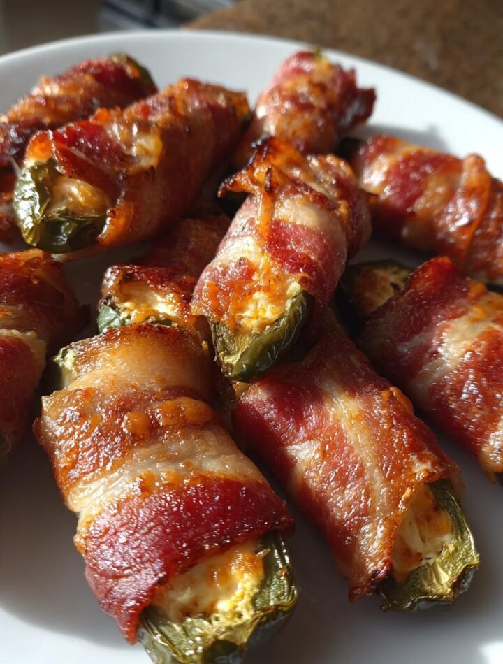 Bacon wrapped jalapeño poppers