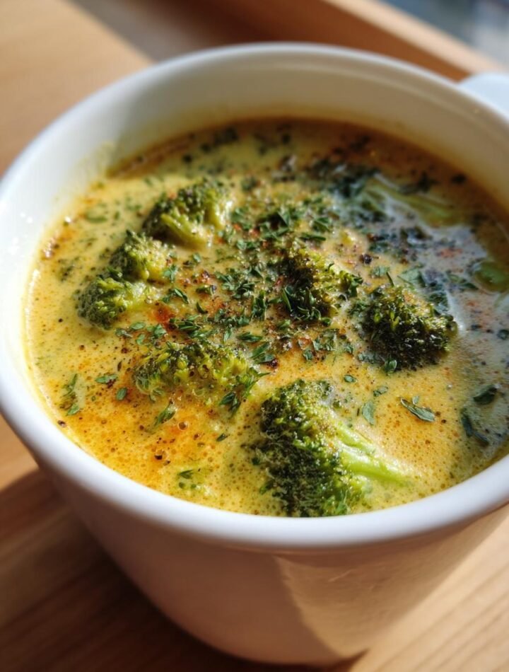 Broccoli Cheddar Soup, creamy and comforting