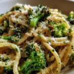 Broccoli Pasta with garlic and parmesan