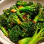 Broccoli Stir-Fry with soy sauce, garlic, and ginger