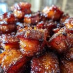 Candied brown sugar bacon bites