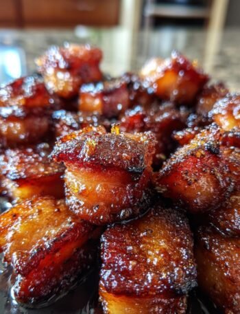 Candied brown sugar bacon bites
