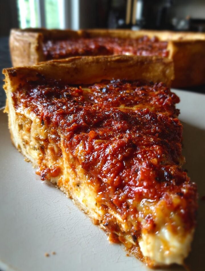 Chicago deep-dish pizza