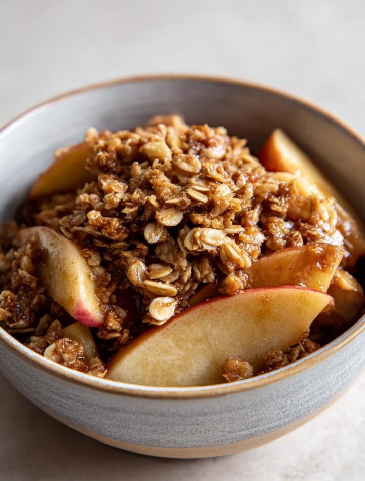 Gluten free air fryer apple crisp
