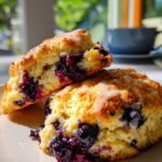 Gluten free blueberry lemon scones