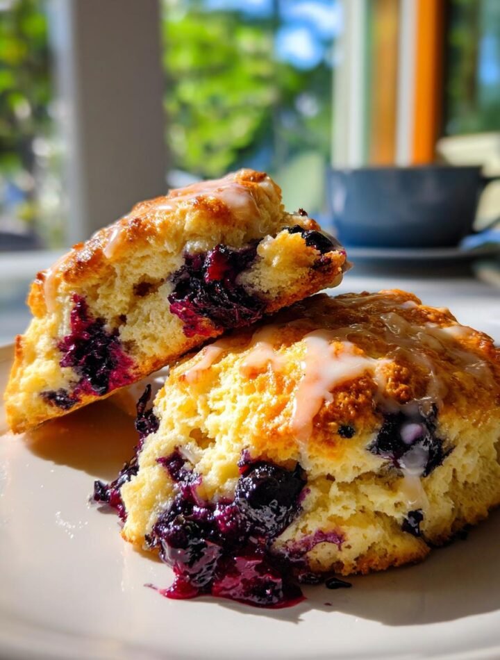 Gluten free blueberry lemon scones