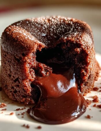 Gluten free chocolate lava cake