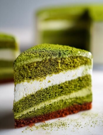 Gluten free matcha cake