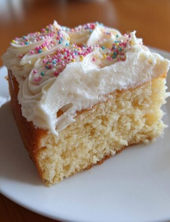 Gluten free vanilla sheet cake