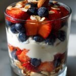 Greek yogurt with berries and nuts