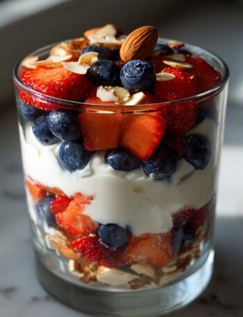 Greek yogurt with berries and nuts