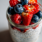 Healthy overnight chia pudding