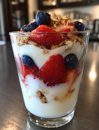 High‑protein Greek yogurt parfait
