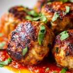 High‑protein turkey meatballs