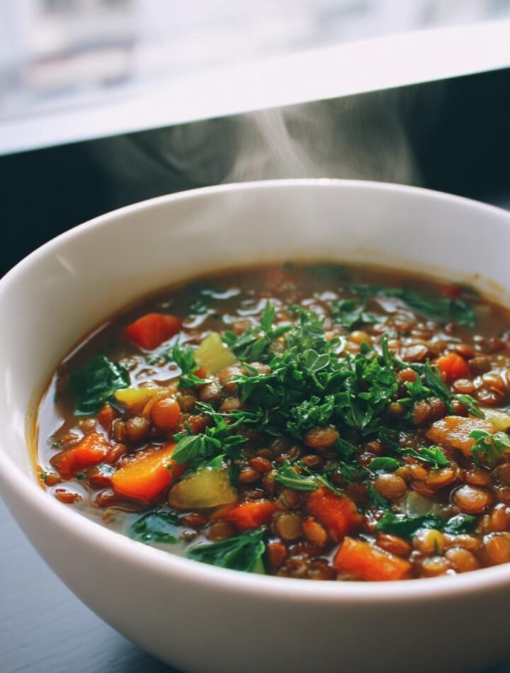Lentil and vegetable soup