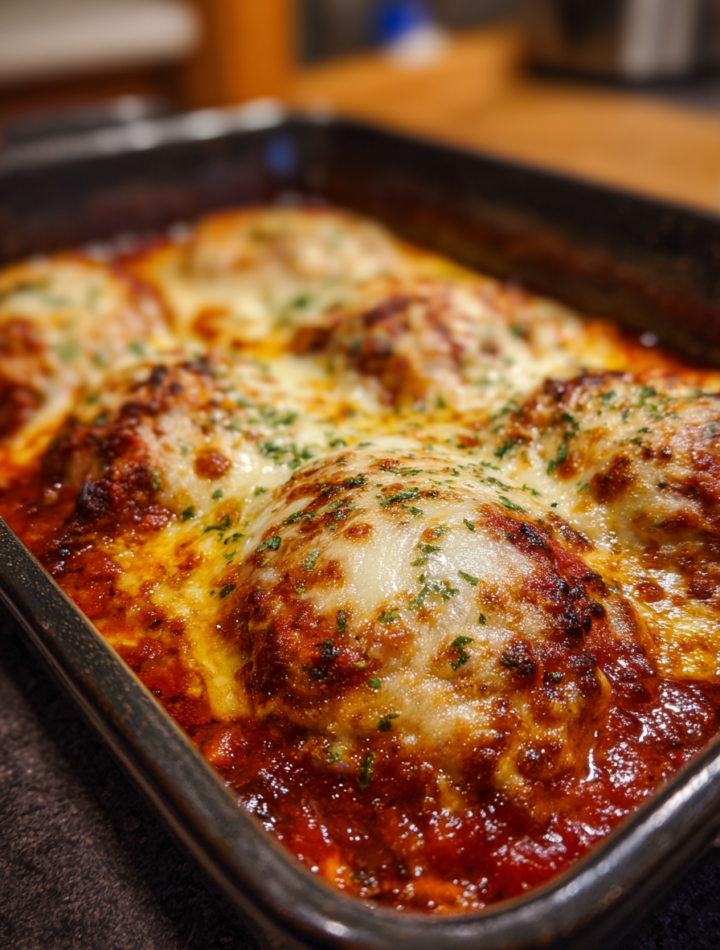 Low‑carb chicken parmesan