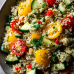 Mediterranean quinoa salad