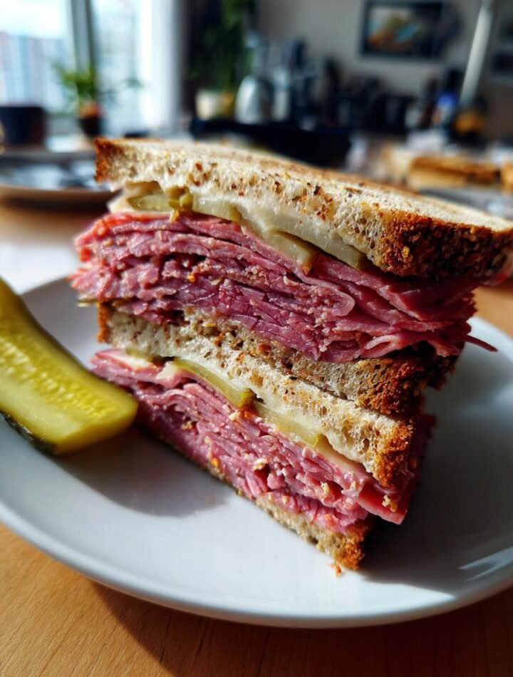 Montreal smoked meat sandwich
