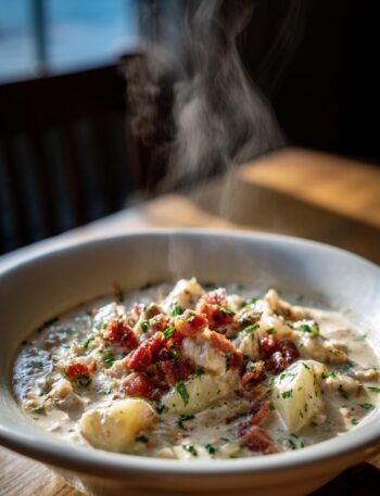 New England clam chowder