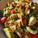 Paleo chicken salad with avocado