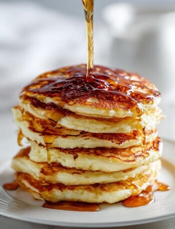 Pancakes with maple syrup
