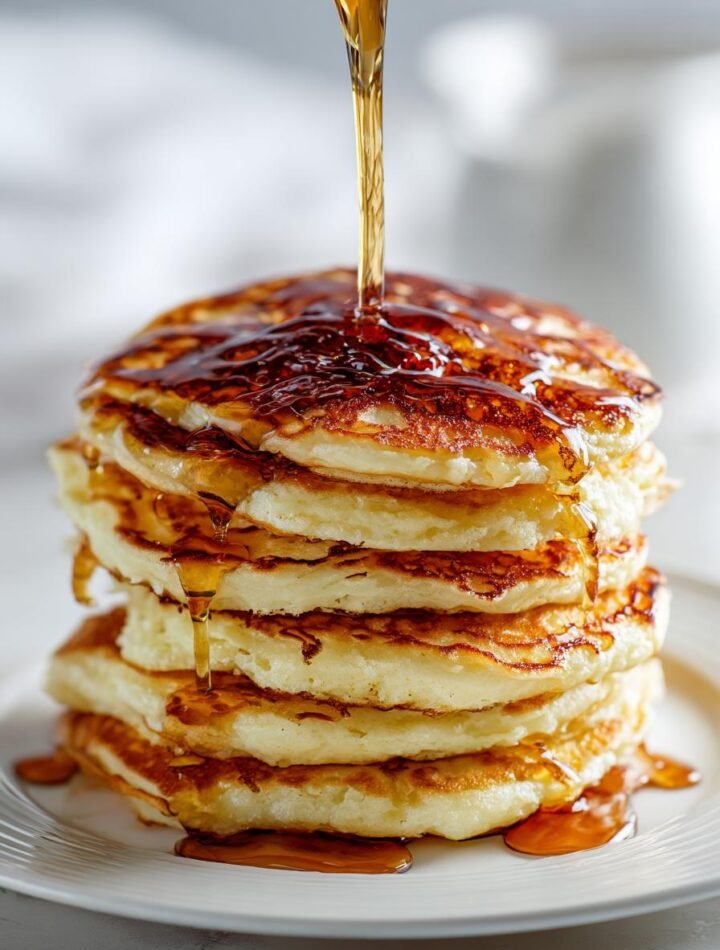Pancakes with maple syrup