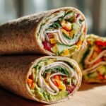Turkey and avocado whole-grain wrap