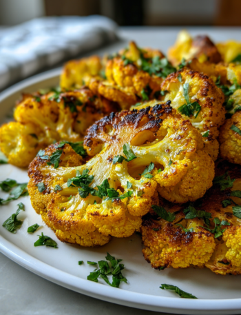 Turmeric cauliflower steaks